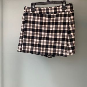 Plaid skort